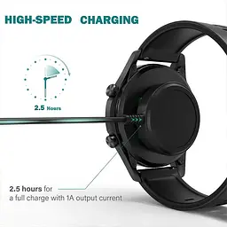 Зарядний пристрій Amazfeel для смартгодинника Huawei GT2/ GT 2e/ GT/ Honor Magic/ Watch 2 42 46 мм Black - мініатюра 4