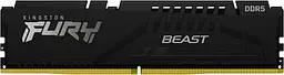 Пам'ять 32Gb DDR5, 5600 MHz, Kingston Fury Beast, Black, 40-40-40, 1.25V, з радіатором (KF556C40BB-32) - мініатюра 2