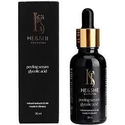 Пілінг-сироватка для обличчя He&She Cosmetics з гліколевою кислотою 30 мл - мініатюра 2