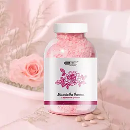 Сіль для ванн Бішофіт Полтавський Rose 1000 г, магнієві пластівці з ароматом троянди - мініатюра 4