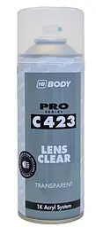 Лак для відновлення блиску фар HB Body Clear Lens, 400 мл аерозоль