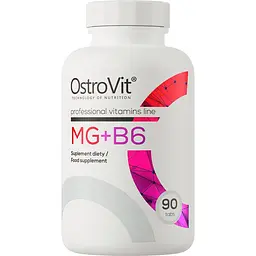 Вітаміни та мінерали OstroVit Mg + B6 90 таблеток