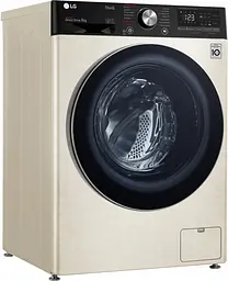 Пральна машина LG з фронтальним завантаженням F4V5VS9B, 9кг, 1400, A+++-30%, Пар, глибина 56см, Дисплей, Інвертор, Бежевий (F4V5VS9B) - мініатюра 2