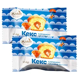 Кекс Жако згущене молоко 2,6 кг (52 шт*50 г)