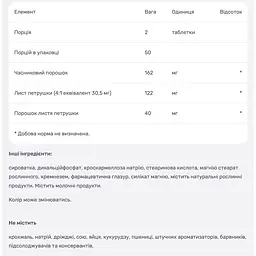 Часник та петрушка Mason Natural 100 таблеток - мініатюра 4