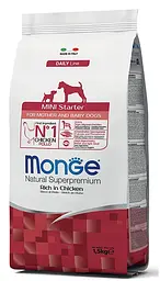 Сухий корм Monge Mini Starter Mother & Babydog для цуценят дрібних порід з куркою та рисом 1.5 кг (8009470004008)