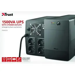 Пристрій безперебійного живлення Trust Paxxon 1500VA (23505_TRUST) - мініатюра 7