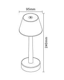Вуличний портативний світильник Zuma Line Color LED 1x0.5W 3000K 35Lm IP44 чорний - мініатюра 2
