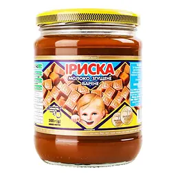 Молоко згущене Первомайський МКК варене з цукром Іриска 470 г