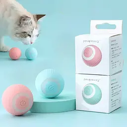 Іграшка для кішки USB smart м'яч-кулька PetGravity з хаотичним рухом та світловою панеллю - мініатюра 2