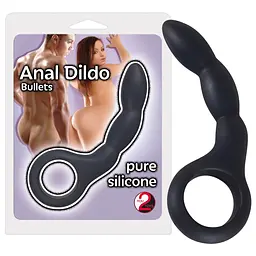 Анальний стимулятор You2Toys Anal Dildo Bullets, 13.5 см чорний - мініатюра 3