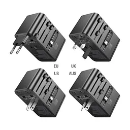Мережевий фільтр живлення HOCO AC18A 1 роз, 2 USB, USB-C, 35W, 1,5м, Black (AC18AB)