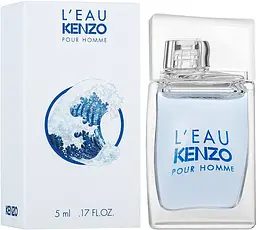 Оригінал Мініатюра Kenzo L'Eau Kenzo Pour Homme 5 мл Туалетна вода - мініатюра 1