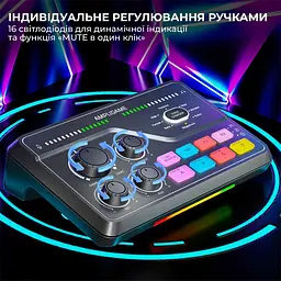Аудіомікшер Fifine SC8 - мініатюра 9