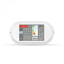 Світильник світлодіодний Titanum LED 12W 6500K вологозахищений овальний (TL-BHO-126) - мініатюра 2
