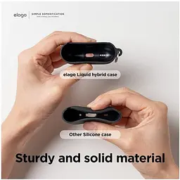 Чохол Elago Silicone Hang Case Black for AirPods Pro 2nd Gen чорний (EAPP2CSC-ORHA-BK) - мініатюра 5