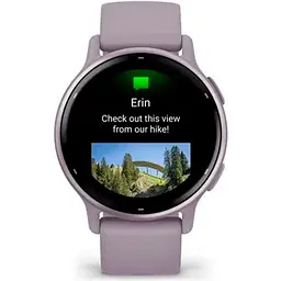 Смарт-годинник Garmin Vivoactive 5 Metallic Orchid Aluminum Bezel with Orchid Case and Silicone Band (010-02862-13) [111830] - мініатюра 3