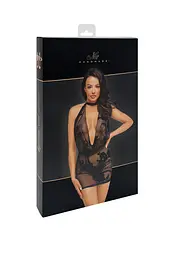 Сукня Noir Handmade F313 Mythos, S, black, прозора, міні, відкрита спина, декор зі стразів - мініатюра 7