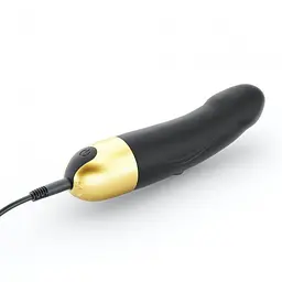 Вібратор Dorcel Real Vibration S Gold 2.0, діаметр 3,7см, перезаряджуваний, для точки G - мініатюра 2