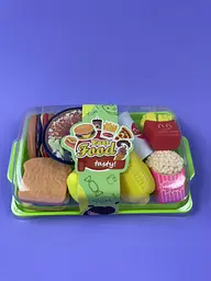Ігровий набір їжі Fast Food Set арт. 6001/2, фаст-фуд з розбірними бургерами та сендвічами, 2 варіанти наборів, у коробці 16х10х4 - мініатюра 2