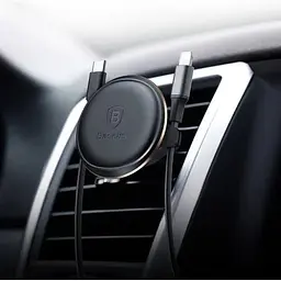 Автотримач Baseus Magnetic Air Vent Car чорний (SUGX020001)  - мініатюра 5