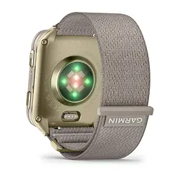 Смарт-годинник Garmin Venu X1 Soft Gold Titanium with French Grey Nylon (010-02980-33) - мініатюра 3