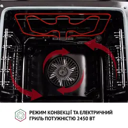 Духова шафа електрична Perfelli Diamond 6D10NS Nero - мініатюра 12