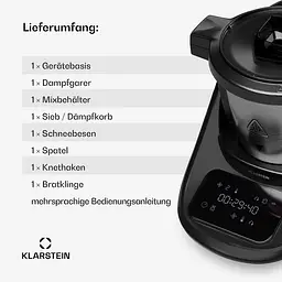 Кухонний комбайн Klarstein Aria Smart 1700 Вт (10045491) - мініатюра 8