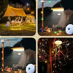 Гірлянда Lumivine, 4-в-1 Lumivine, кемпінгові світильники Lumivine, гірлянда Lumivine, міняюча колір, водонепроникна переносна скл - мініатюра 5