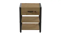 Тумба універсальна Ferrum-decor Вів'єн 1/2 50x41x40 чорний ДСП Дуб Артізан 16мм (FRD-104123) - мініатюра 5