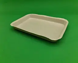 Лоток паперовий одноразовий, білий 150×215 мм, прямокутна, ламінована, 100 штук, для фасування, подачі - мініатюра 3