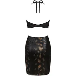 Сукня під зміїну шкіру Obsessive Vivianty dress чорна XS/S - мініатюра 6