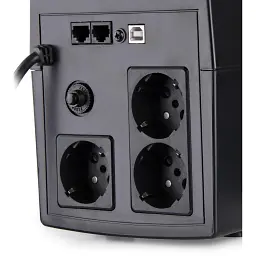 Пристрій безперебійного живлення Vinga LED 1500VA plastic case with USB (VPE-1500PU) - мініатюра 8