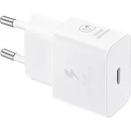 Мережевий зарядний пристрій Samsung 25W + Cable USB-С to USB-С White (EP-T2510XWEGEU) [95122] - мініатюра 3