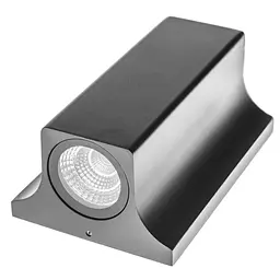 Підсвітка Brille LED фасадна IP65 AL-230/2х3W NW COB BK - мініатюра 7