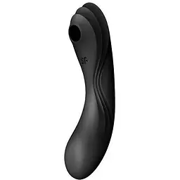 Вакуумний стимулятор із вібрацією Satisfyer Curvy Trinity 4 Black 3 в 1 - мініатюра 2