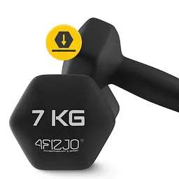 Гантелі вінілові 4FIZJO Classic 2 x 7 кг (P-5905973403207) - мініатюра 6