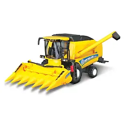 Автомодель - ЗЕРНОЗБИРАЛЬНИЙ КОМБАЙН NEW HOLLAND TC5.90 (з кукурузною жаткою) Bburago 18-31722