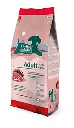 Сухий корм DELIVIT EXCELENCE для собак з яловичиною, ягнятиною та рисом 15 кг