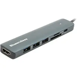 USB-хаб Blueendless USB Type-C - HDXiaomi, 3xUSB Type-A, SD, TF, USB Type-C PD100W