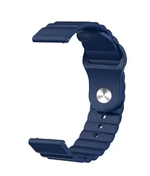 Ремінець BeWatch для Samsung Galaxy Watch 42/3 41 мм/Active/Active 2 силіконовий 20 мм Wave Темно Синій (1010706) - мініатюра 3