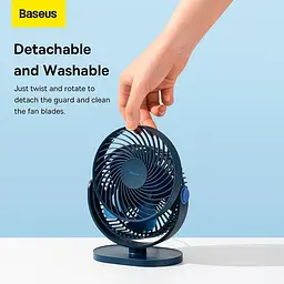 Вентилятор Baseus USB переносний Serenity Desktop Fan 3 W (ACYY000002) - мініатюра 2