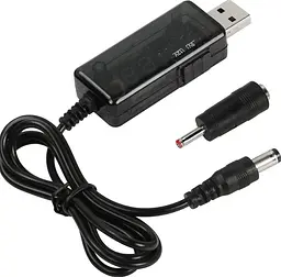 Кабель-адаптер для роутера No Brand USB 5 V - DC 9 V / 12 V Чорний (2104619012) - мініатюра 7
