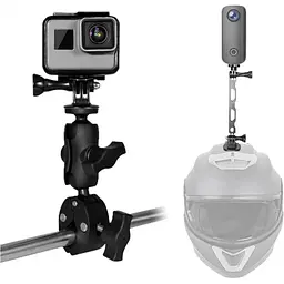 Кріплення на шолом та на кермо AC Prof BUNDLE-428C-2 для Insta360/GoPro [143681]