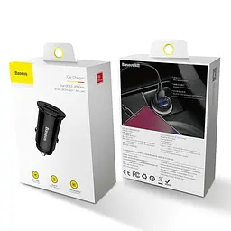 Адаптер автомобільний BASEUS Circular Plastic A+A PPS 2USB, 5 A, QC 3.0 CCALL-YD01 - мініатюра 8