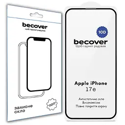 Скло захисне BeCover 10D Apple iPhone 17e Black (715142) - мініатюра 2