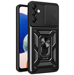 Чохол Primo Shockproof для Samsung Galaxy A26 5G (SM-A266) - протиударний, з підставкою і шторкою камери - Black - мініатюра 3
