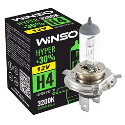 Лампа галогенна WINSO 12V H4 HYPER 60-55W P43t-38 712400
