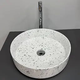 Умивальник VBI Bari S grey mosaic накладний VBI-011606, Сірий - мініатюра 5