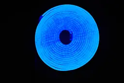 Стрічка неонова силіконова LED Neon з блоком живлення 5M 12 Вт-220 Вт Синій - мініатюра 4